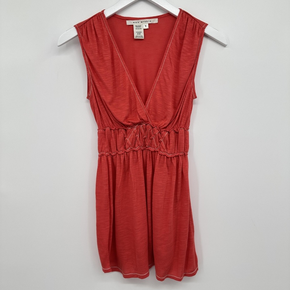 Vintage Y2K Womens Babydoll Tank Top Shirt Small Stretch Boho Resort‎ Festival